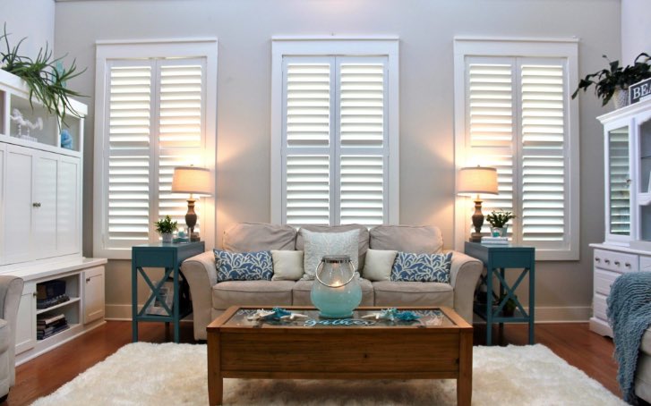 Shutters in a living room in DC