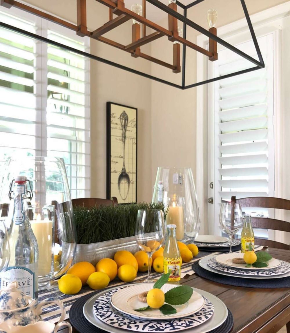 Mellionaire House dining room with shutters