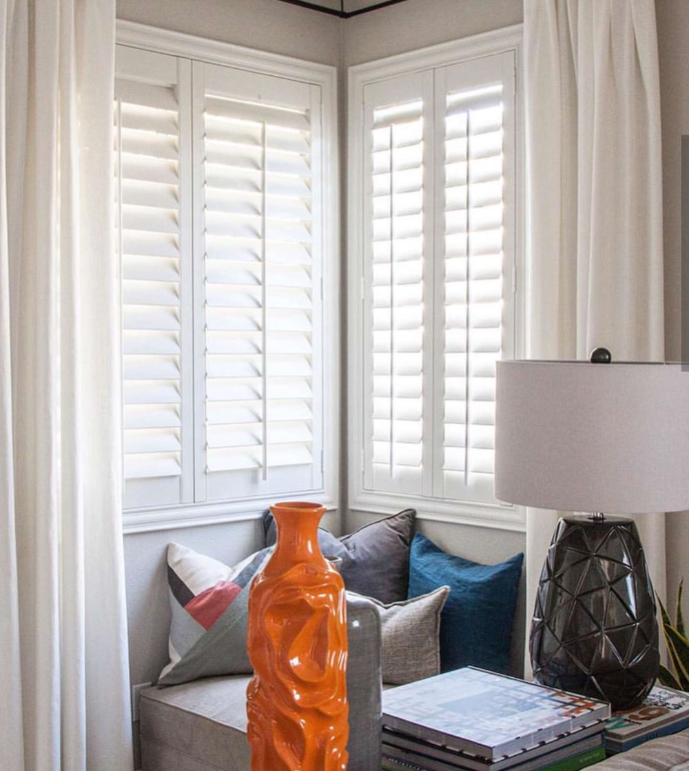 Sandra Mijan nook with plantation shutters