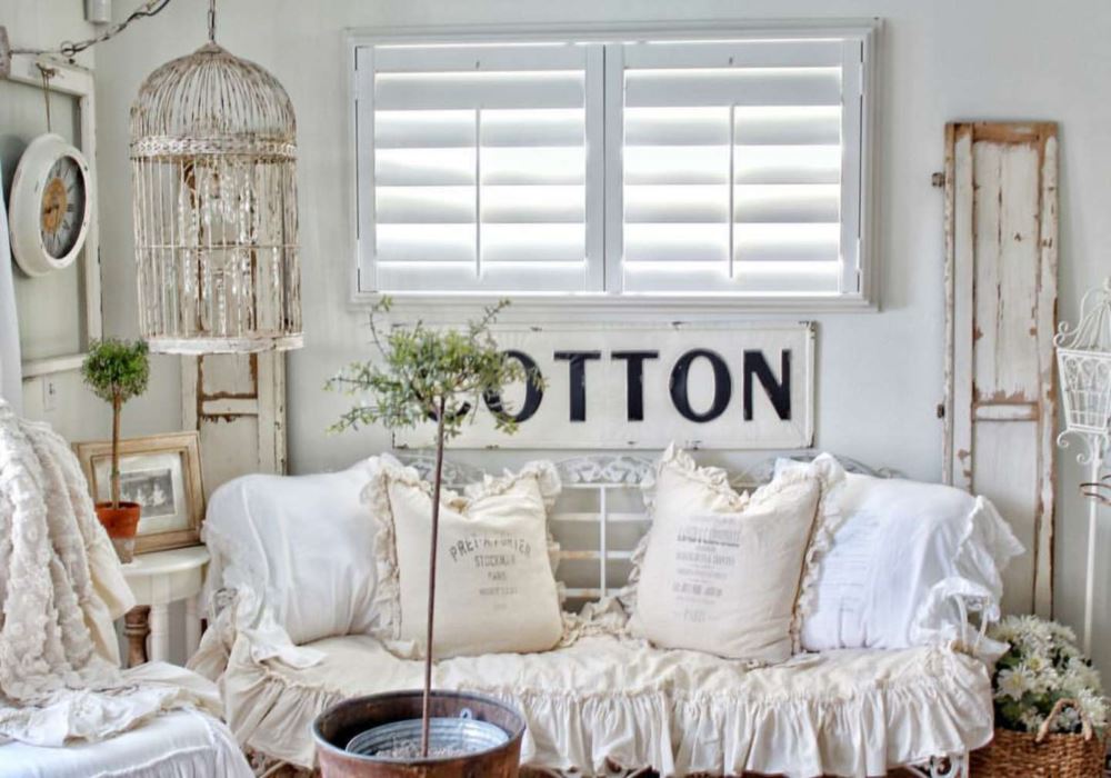 Simply French Market room with shutters