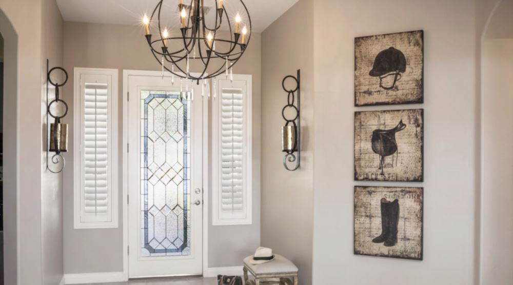 front door with sidelights