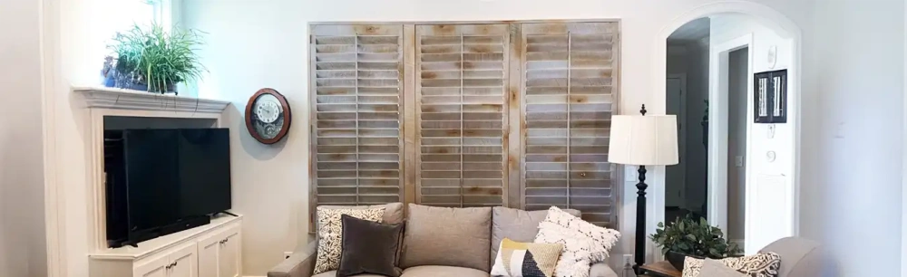 Reclaimed wood shutters